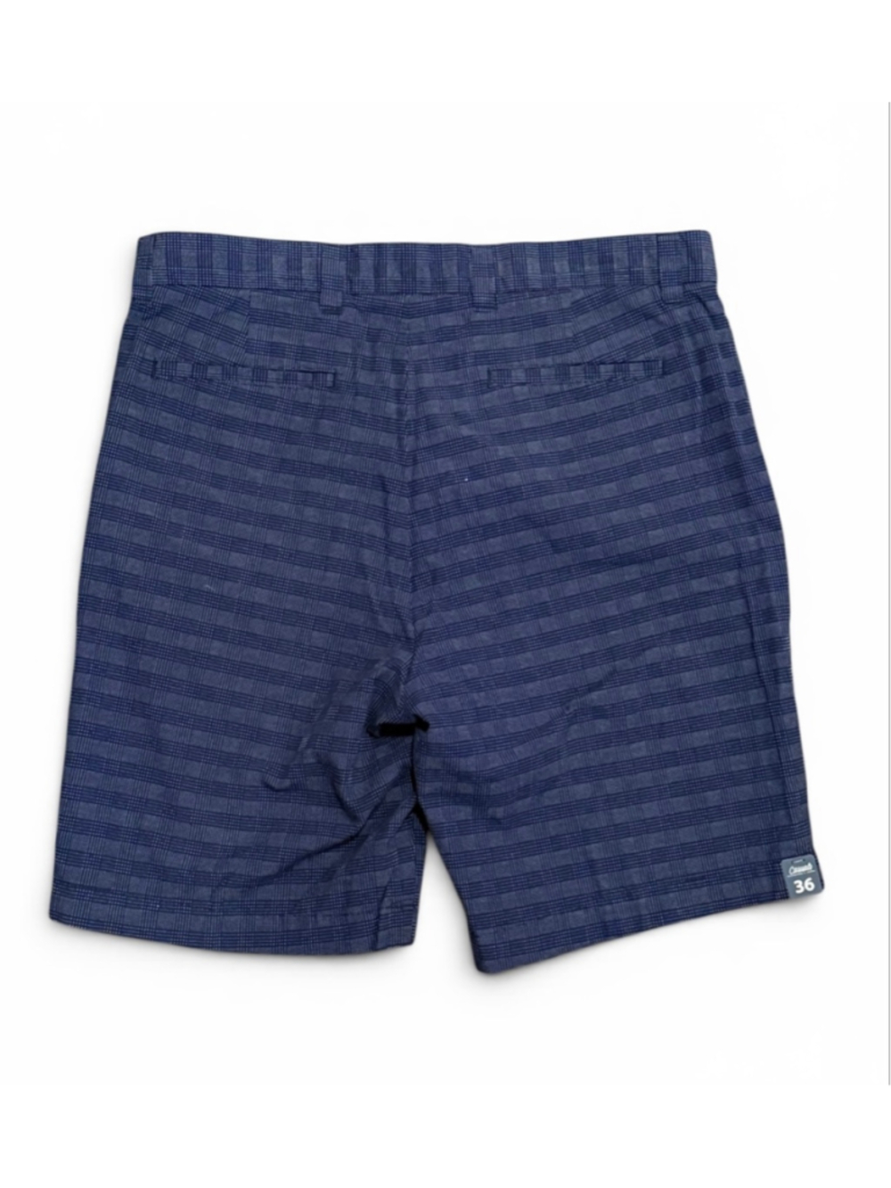 Roundtree & Yorke Casuals Shorts Mens 36 Blue Plaid Straight Fit Flat Front NWT - Picture 3 of 7